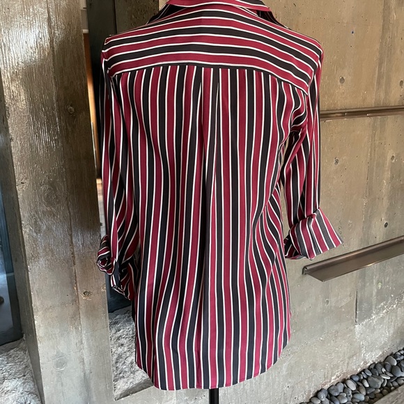 Equipment Femme silk striped button down blouse - Picture 3 of 6